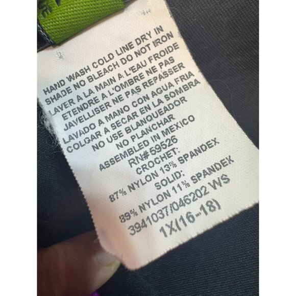 BECCA By Rebecca Virtue Halter One Piece Swimsuit Plus Size 1X Purple Chic Beach - Picture 3 of 12